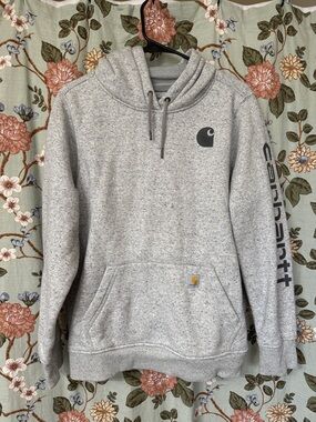 Carhartt Heather Gray Speckled Pullover Hoodie